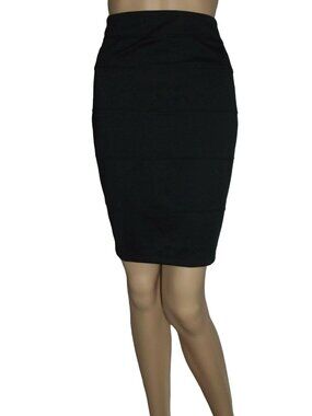 Slimpact Skirt Womens 4X Black Magic Pencil Banded bandage above knee slimming
